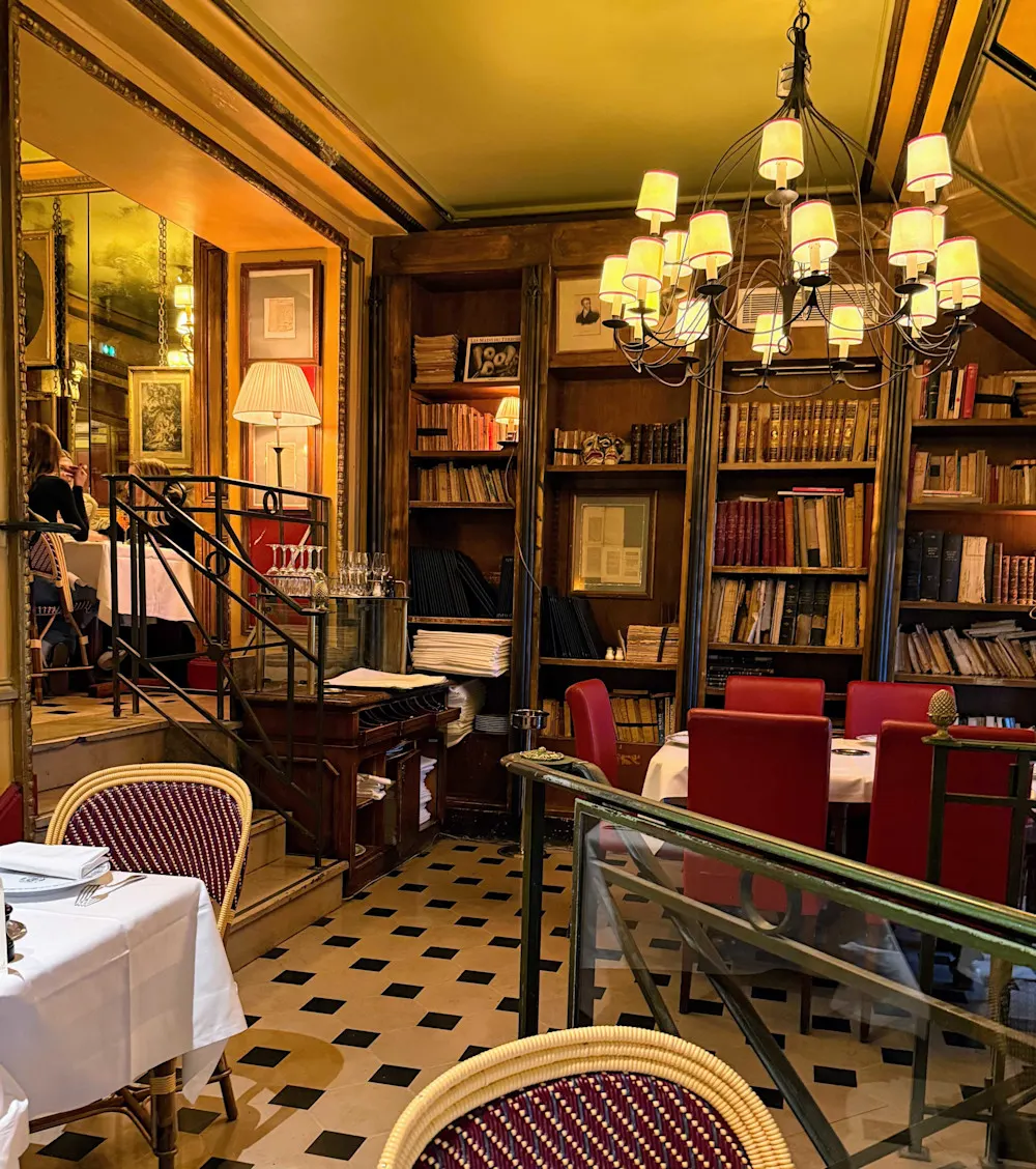 La Procope, the oldest restaurant in Paris—and where Wendy enjoyed a wickedly good onion soup.
