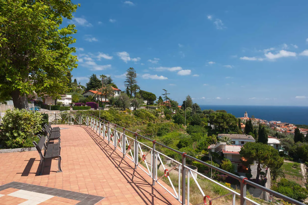 Breathtaking panoramic views of the Mediterranean from Bordighera.