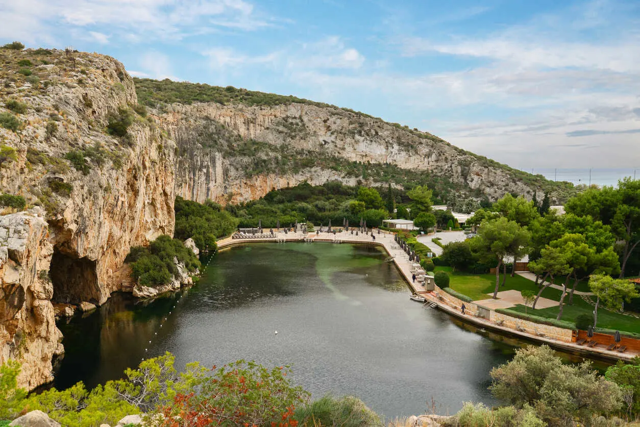 Natural hot springs and world-class beaches create Vouliagmeni’s refined escape.