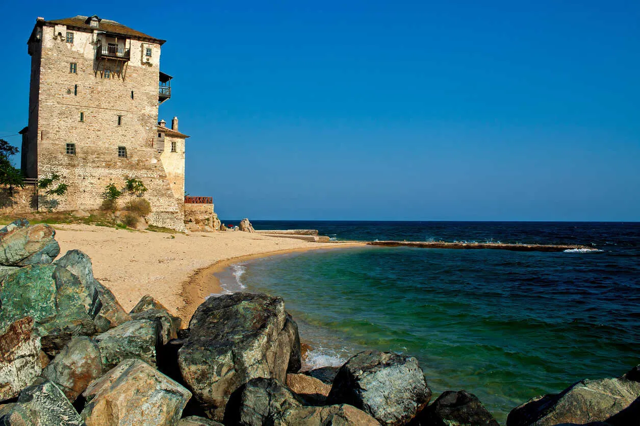 Gateway to Mount Athos, Ouranoupolis offers stunning views and rich history.