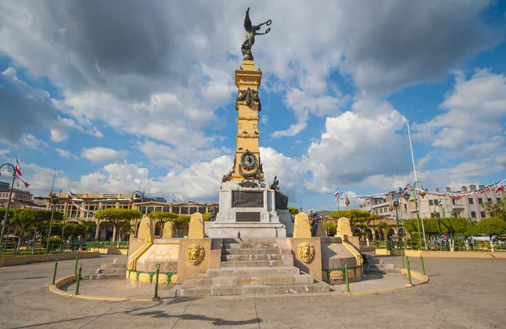 Plaza Libertad in San Salvador – a lively and historic public square. 