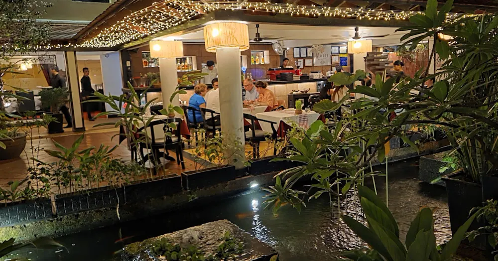 Malis Restaurant offers upscale Khmer cuisine in a tranquil garden setting.