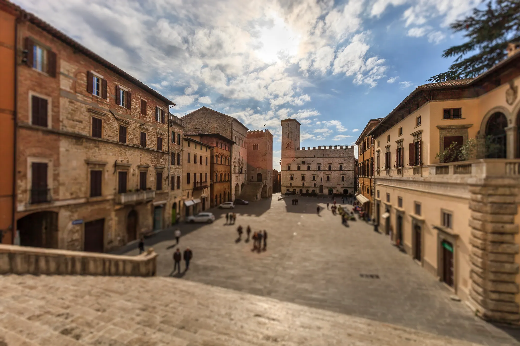 Flanked by churches, Todi’s medieval square is one of the oldest—and most beautiful—in Italy.