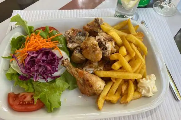 Lunch was big enough to serve as my main meal of the day. The menu was limited, but what they did, they did well.