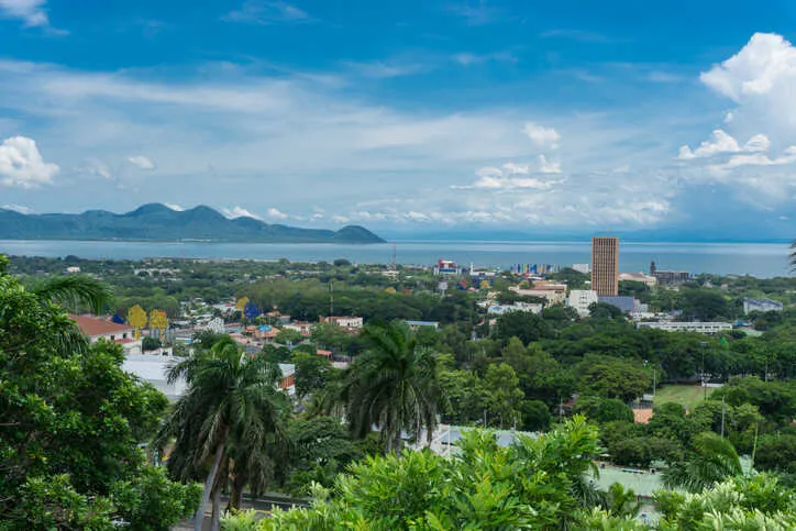 Managua's skyline from Tiscapa Hill. 