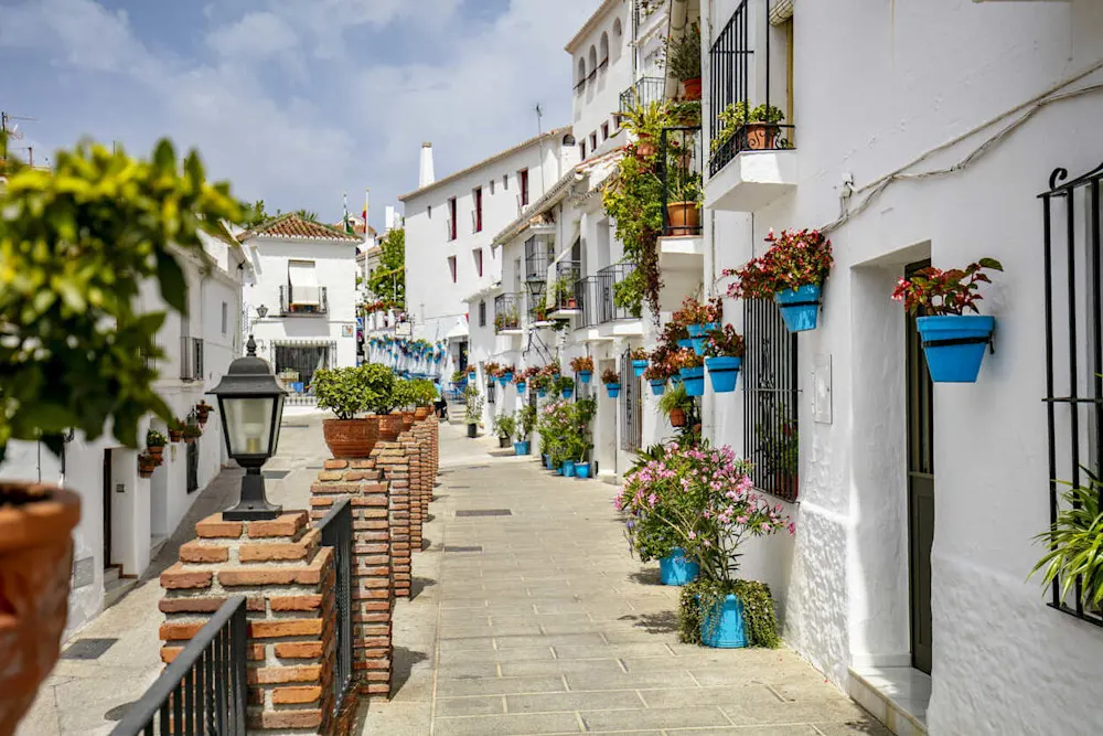Flower-lined streets and panoramic sea views make Mijas a must-see whitewashed gem.