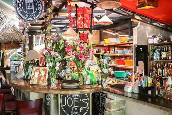 Joe's Café, a popular expat hangout in Mui Ne.