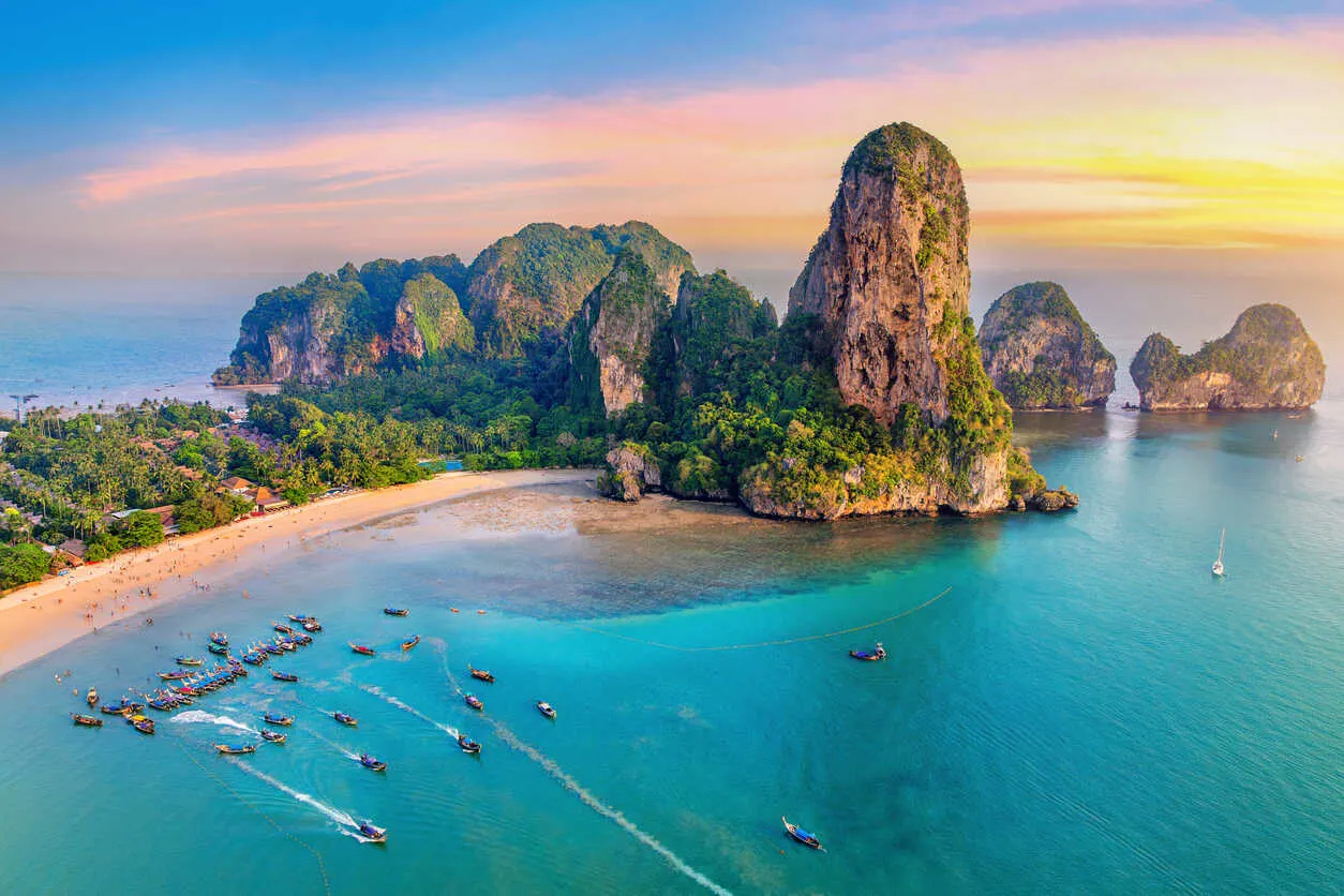 Krabi stuns with limestone cliffs, island access, and laidback daily life.