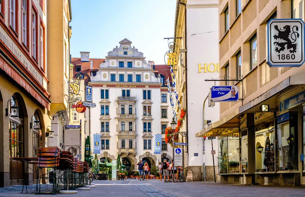 Munich’s Old Town: centuries-old buildings, cozy squares, and plenty of café culture.