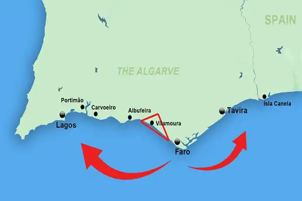 The Algarve can be divided into three regions: Eastern Algarve, Central Algarve, and Western Algarve. Development started in the center and spread east and west.