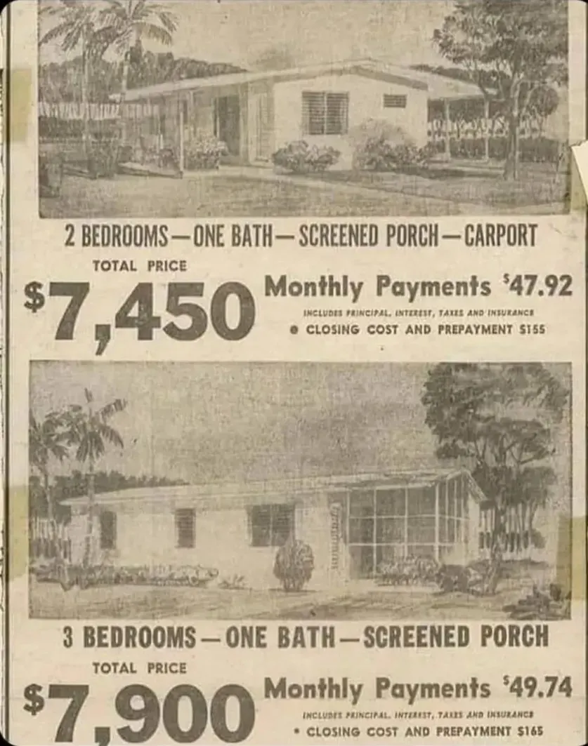 Newspaper ad from 1955