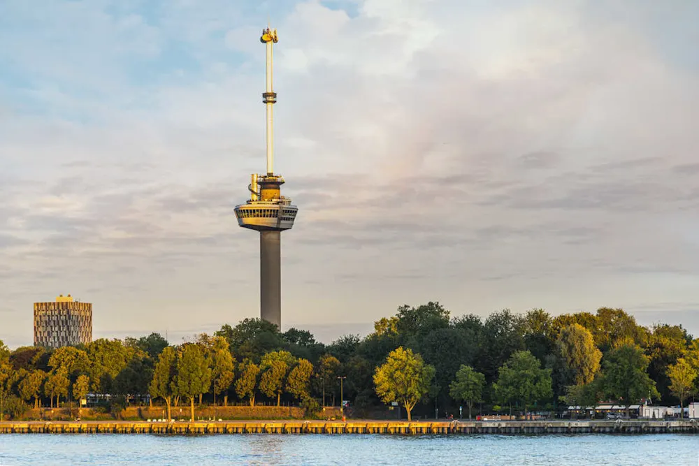 Get panoramic city views from the top of the Euromast observation tower.