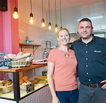 Grégoire and Erica Bouthier in Café Gourmand. ©David Hammond