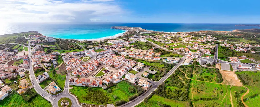 Windswept cliffs and surf-friendly beaches define historic Sagres.
