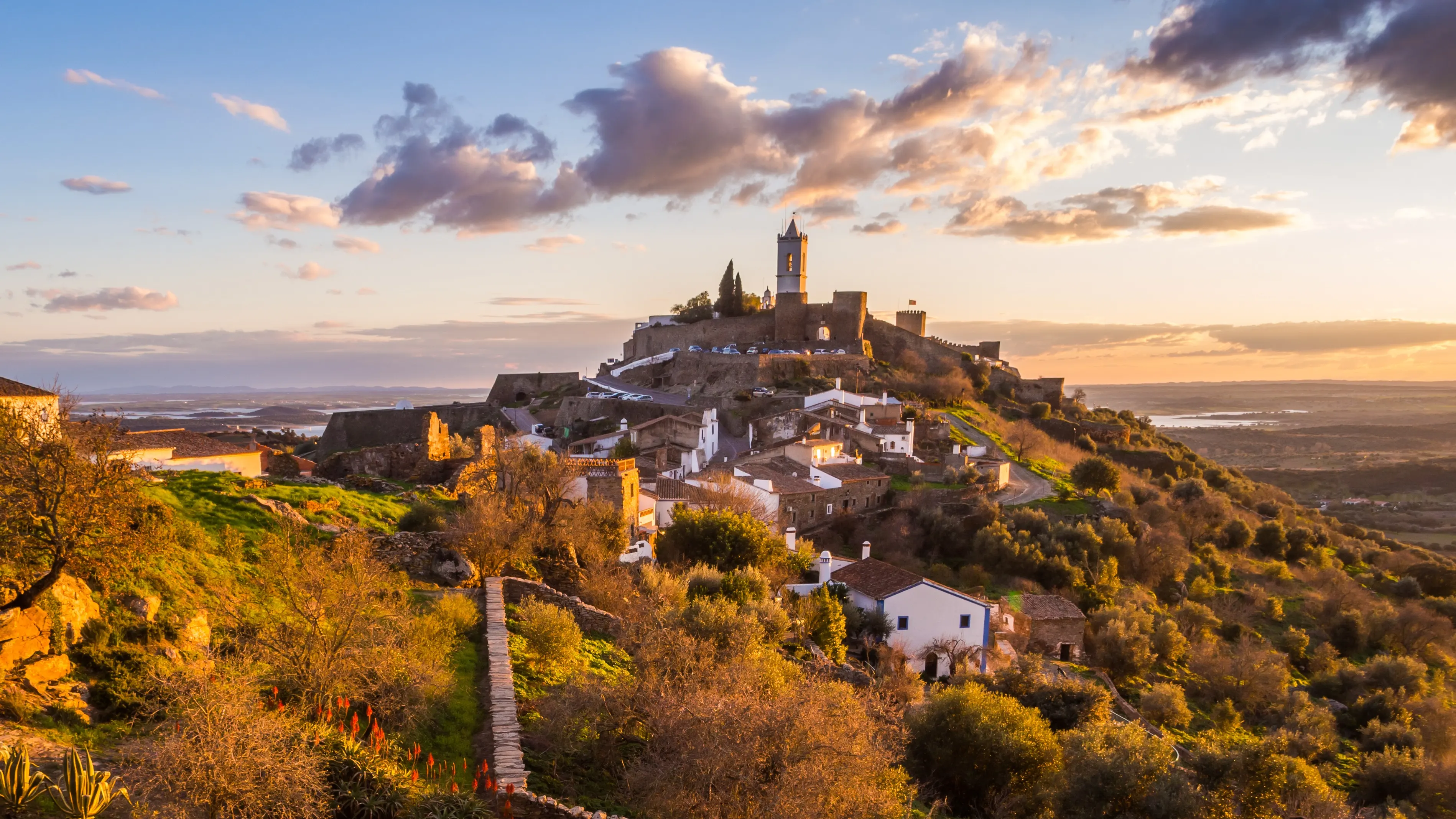 The vast plains of the Alentejo are ideal for those seeking rural serenity and traditional Portuguese life.