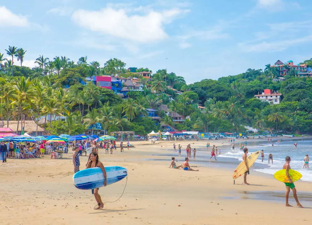 Sayulita’s surf schools are perfect for beginners chasing their first wave.