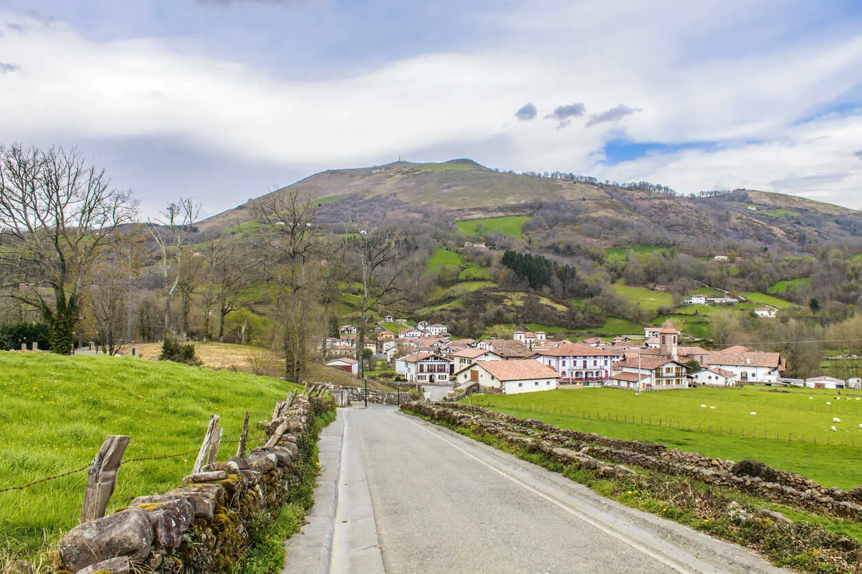 Erratzu, a peaceful Basque village, nestled in lush valleys and offering a taste of rural life.