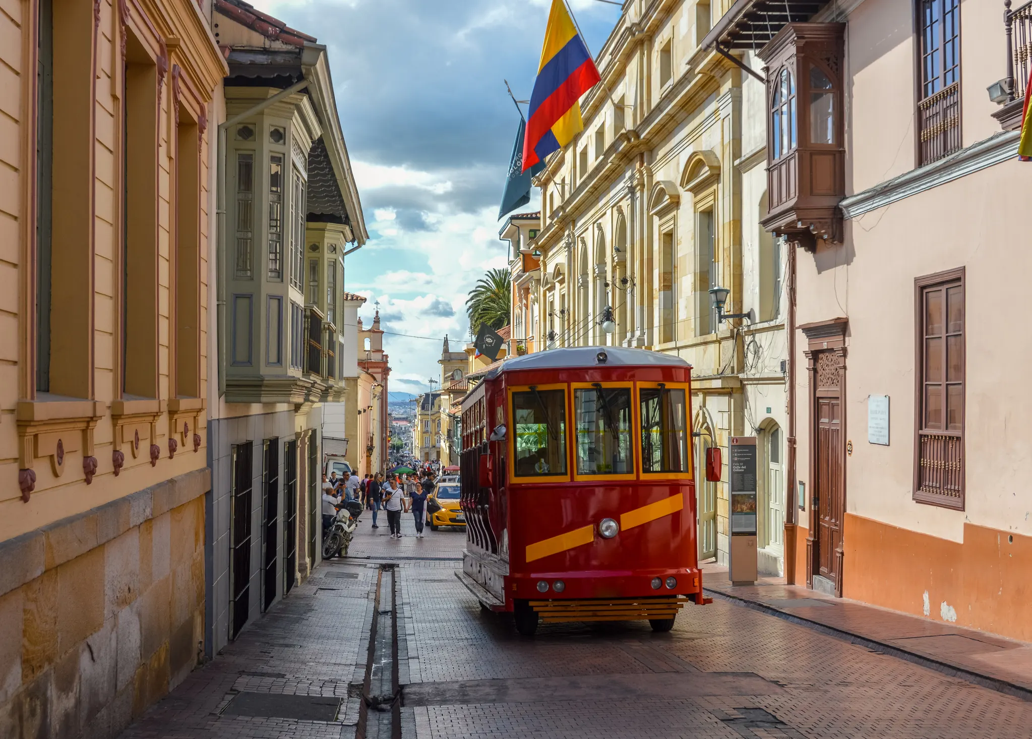 The neighborhood of La Candelaria in Bogota. 