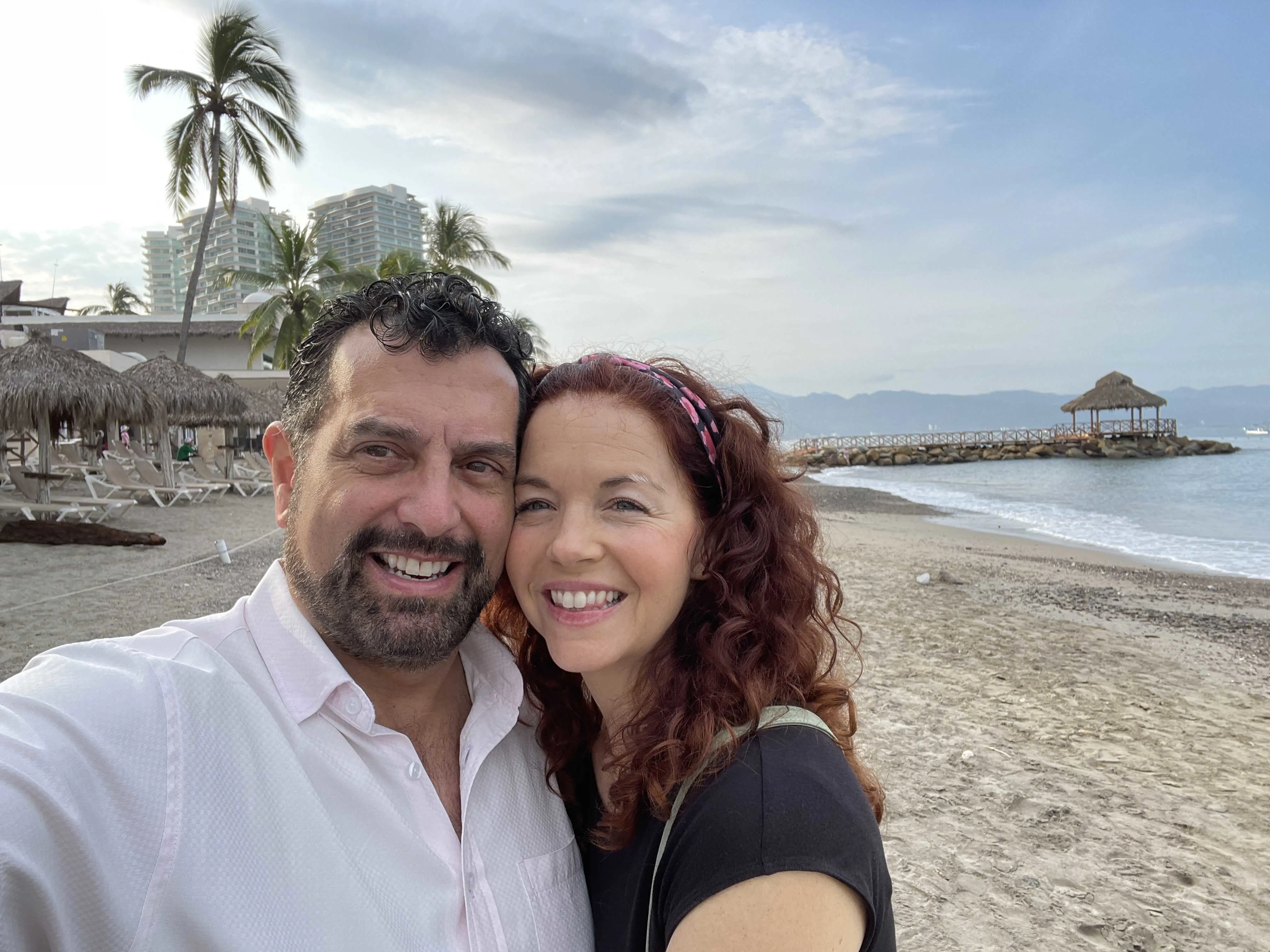 Enjoying a beautiful day on the beach in Puerto Vallarta.