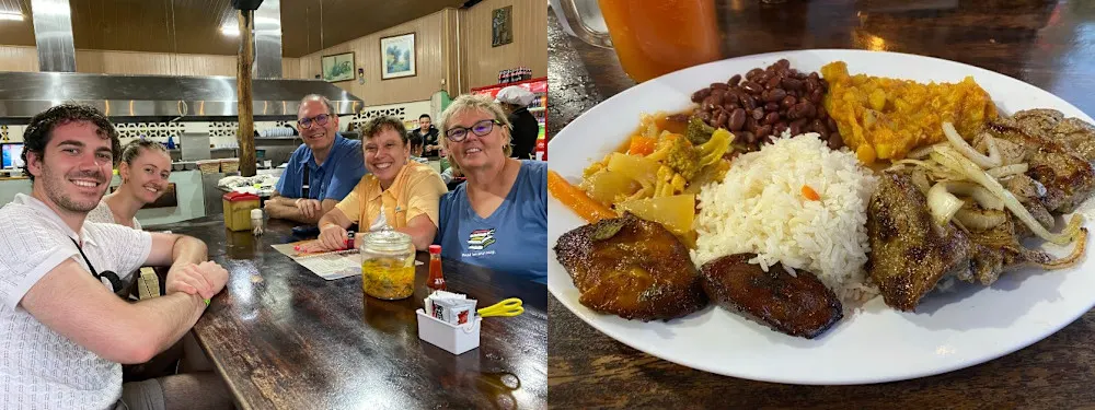 Savoring the flavors of Costa Rica with a traditional casado—a hearty and authentic local meal.