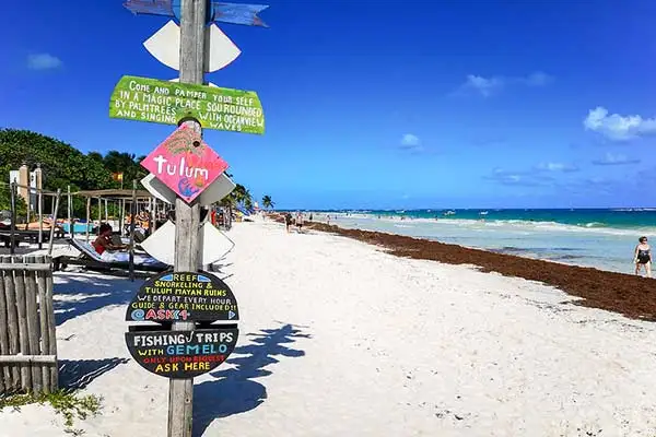 Tulum is just a $3, 30-minute colectivo ride from Akumal.