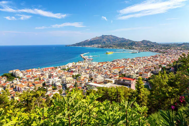 Zakynthos City, the vibrant capital of Zakynthos Island.