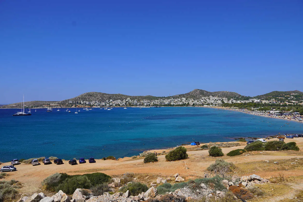 Relaxed beaches, pine trails, and a strong local community in laid-back Varkiza.