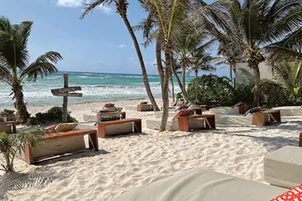 Beach clubs and luxury for less…Tulum is on Jeff’s shortlist for a place to make his dollars stretch. 