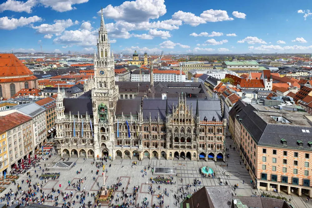 Marienplatz is the heart of Munich’s Old Town.