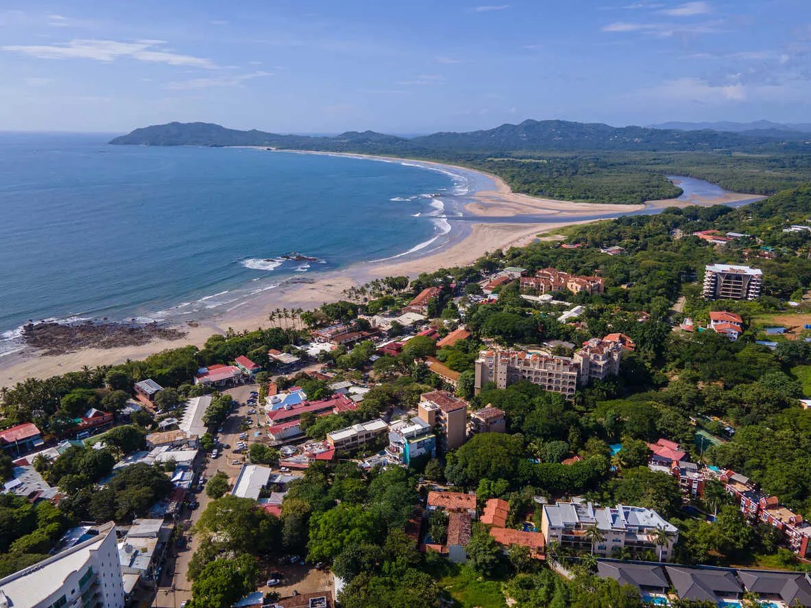 Tamarindo is a lively beach town in Costa Rica, famous for surfing, stunning sunsets, and a laid-back vibe. 