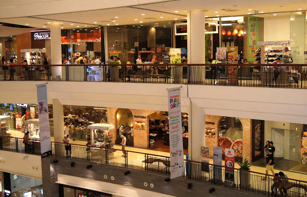 You'll find lots of modern, air conditioned malls in Thailand packed with stores both familiar and exotic.