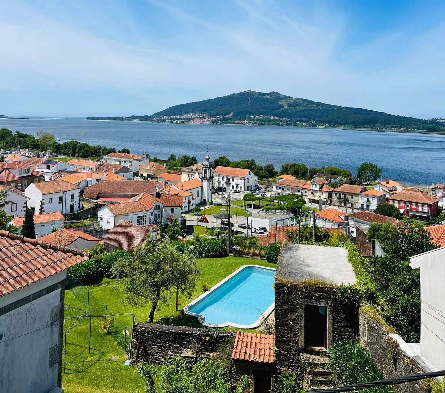 The view from my home in Caminha, Portugal. That’s Spain across the river. I expect this home to double in value within five years. In the meantime, I can enjoy it, rent it, share it with friends...