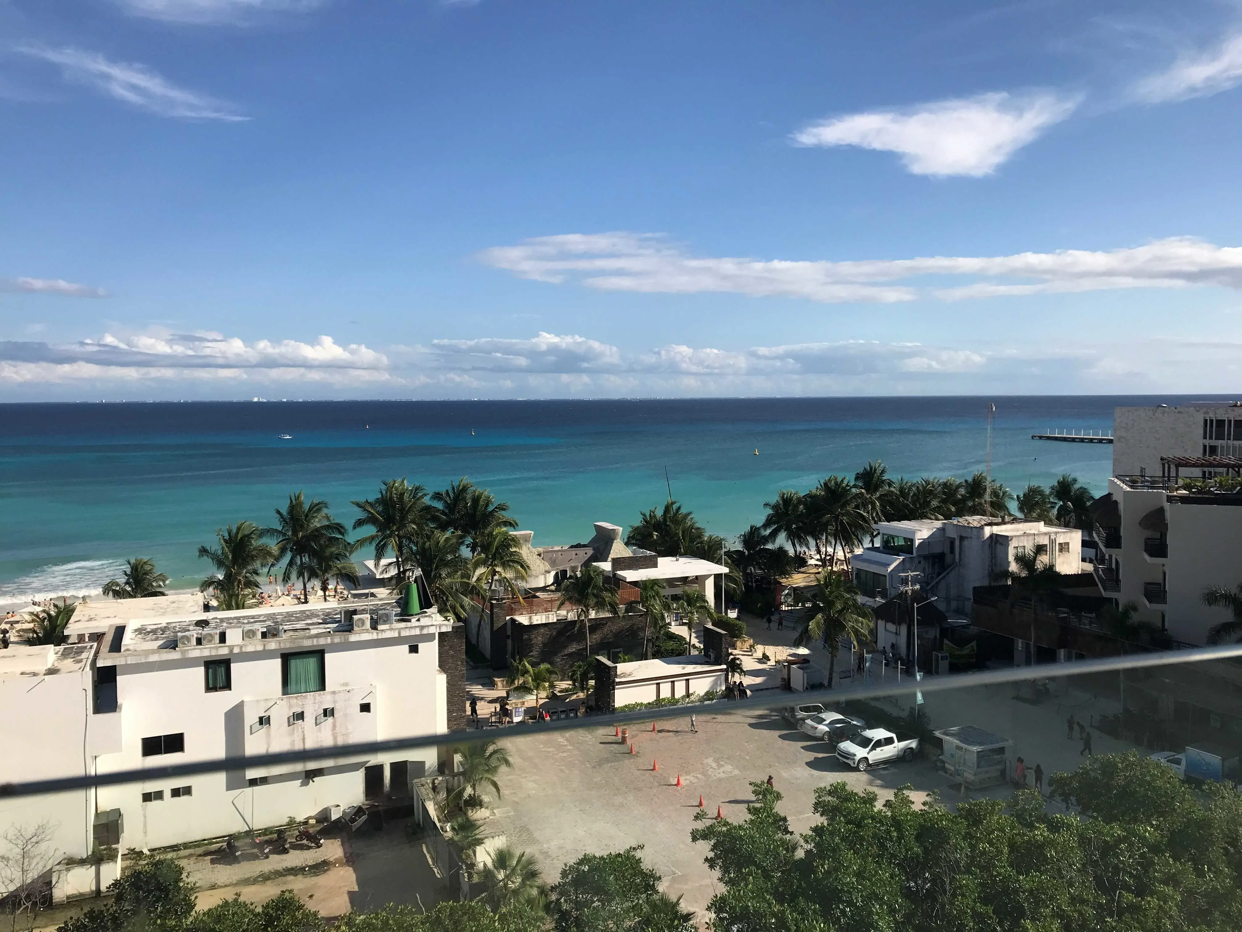 In Playa del Carmen, turquoise waters meet palm trees and beach life.