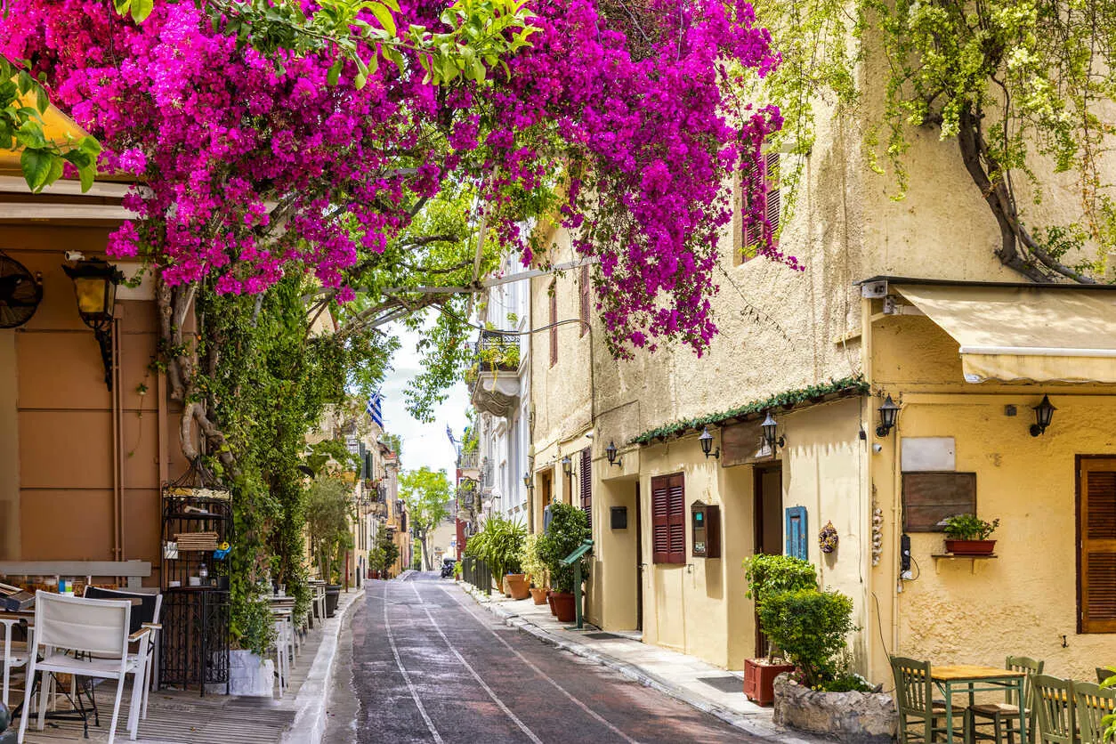 Plaka, Athens: Ancient charm meets tourist buzz—ideal for nightlife, not peace.