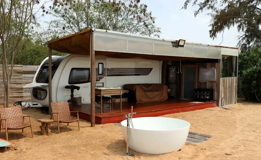 A unique way to enjoy Ban Chang’s coast: glamping with a view.
