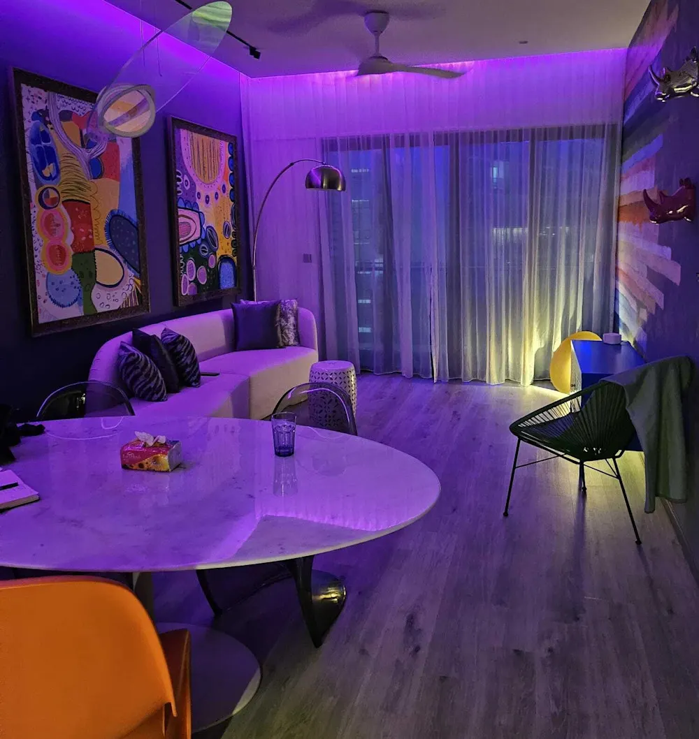 Stephen’s stylish apartment in Bayan Lepas.