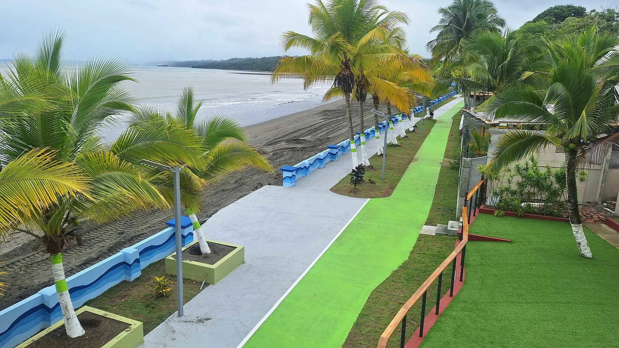 Enjoy a stroll along the scenic boardwalk outside Big Daddy's Beach Club & Hotel.