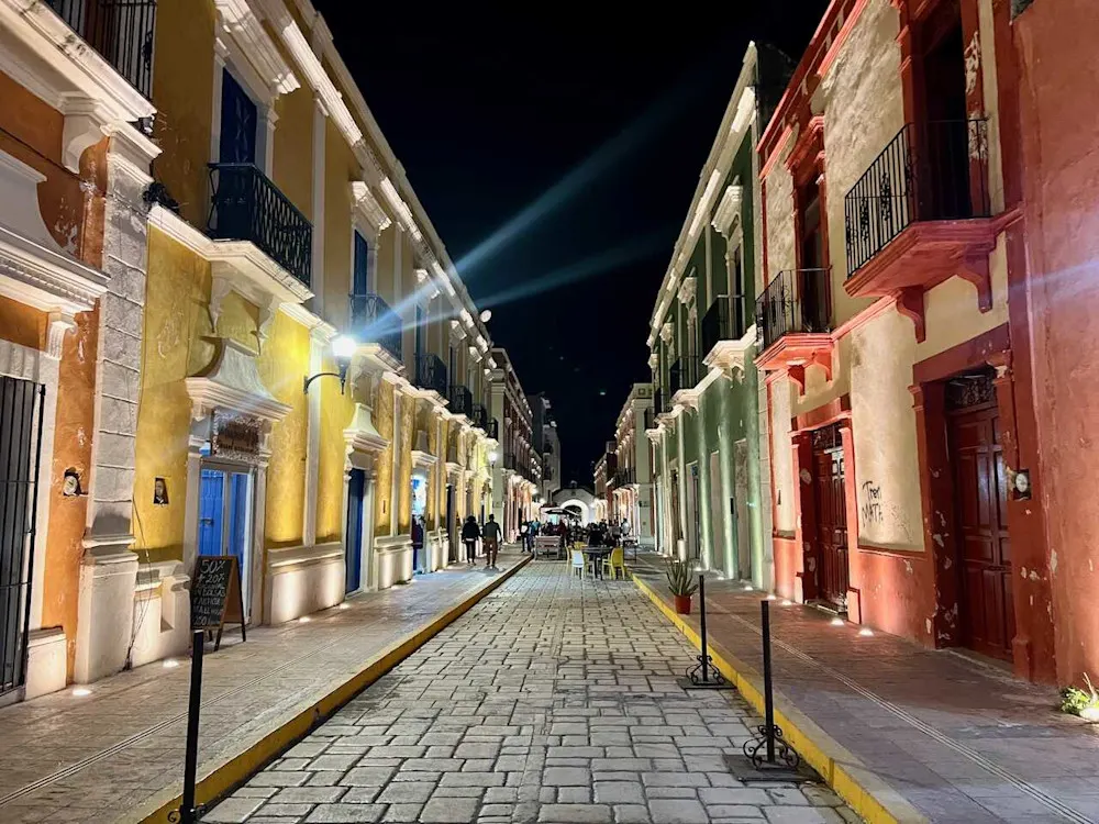 Strolling Campeche’s vibrant streets, where colonial charm meets Caribbean color.