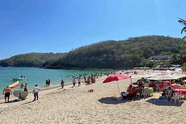 On Santa Cruz beach, you can rent a Jet ski or paddleboard...or just hang out in the shade with cold drinks and fresh seafood.