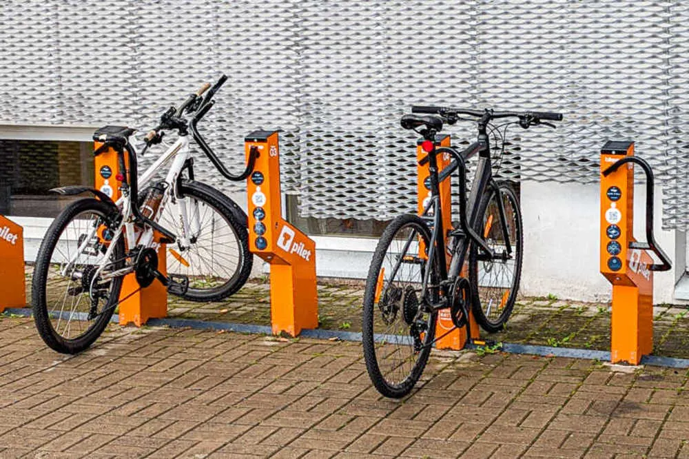 E-bikes available for rent in Estonia.