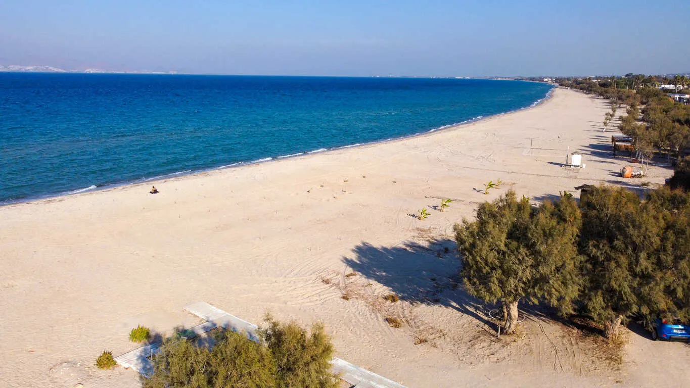 Tigaki Beach is a popular spot to soak up the sun.
