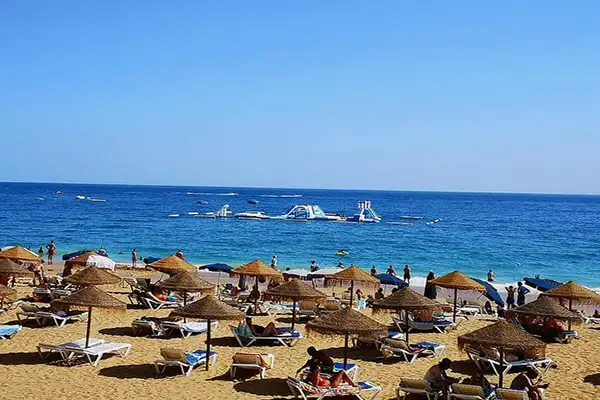 Albufeira’s beaches attract vacationers from across Europe.