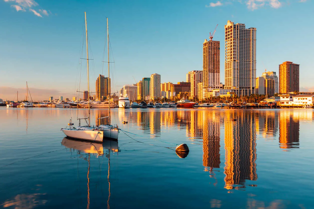 Manila combines modern city living with a cost of living far below most U.S. cities.