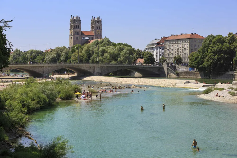 Picnics by the Isar are a Munich summer tradition.