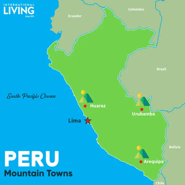 Peru Maps Mountain Towns