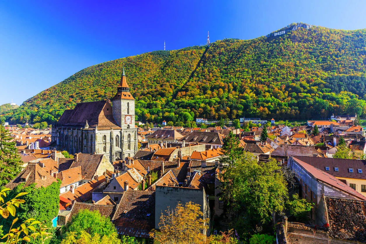 Brașov: A picturesque city surrounded by the stunning Carpathian Mountains.