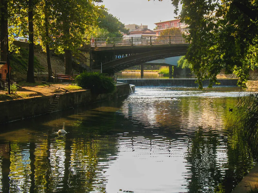 Bike paths crisscross Trikala, Greece’s most cycle-friendly city.
