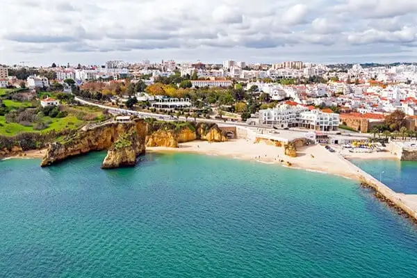 The historic town of Lagos, with its walkable center and beautiful golden-sand beaches is a hot-spot on Portugal’s Algarve.