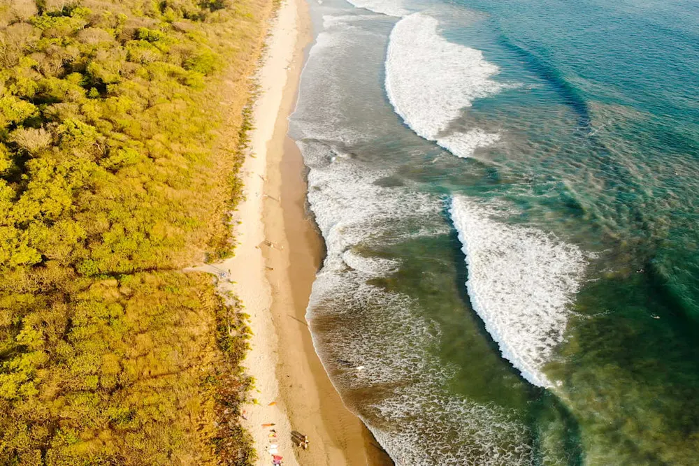 Playa Grande is a tranquil stretch of sand, perfect for surfing and quiet sunset walks.