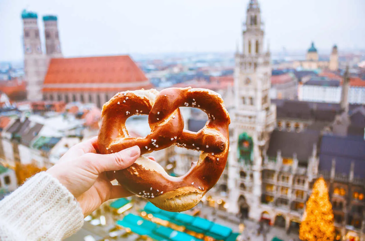 A fresh pretzel beats breakfast back home.